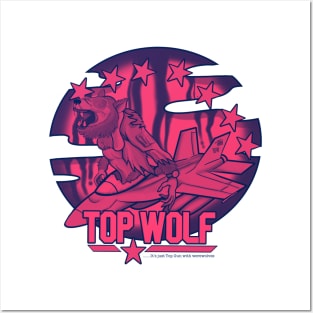Top Wolf - Halloween Vibes Red Posters and Art